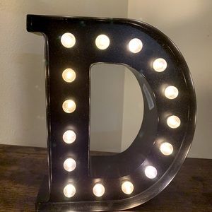 Letter D Marquee Light